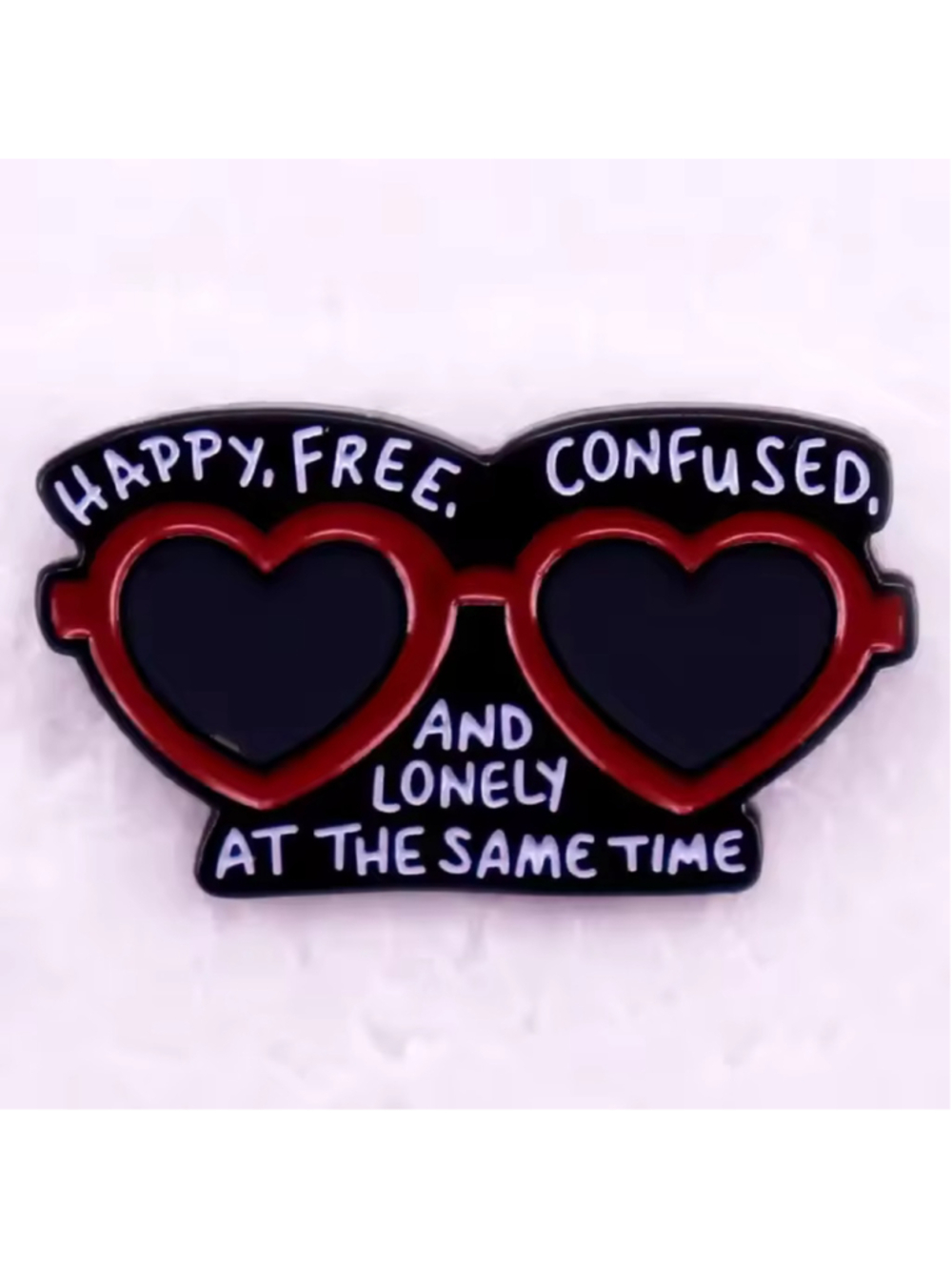 Taylor Swift Red Sunglasses Music Enamel Pin
